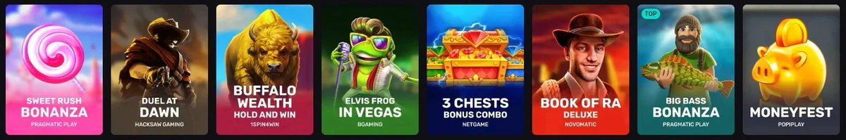 Jeux en argent réel chez BetRiviera